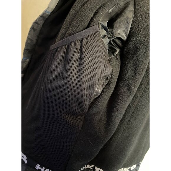 Tony, Hawk jacket medium plaid blue black hooded full-zip-pocket-under arm - Picture 11 of 16